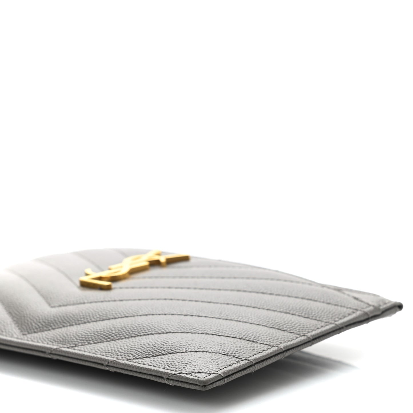 Grain De Poudre Chevron Monogram Bill Pouch Fog