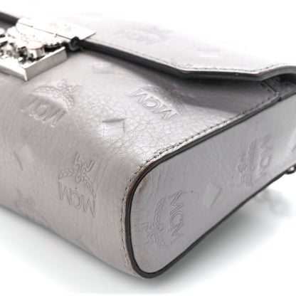 MCM Calfskin Ottomar Wallet On Chain Grey 9 of 9