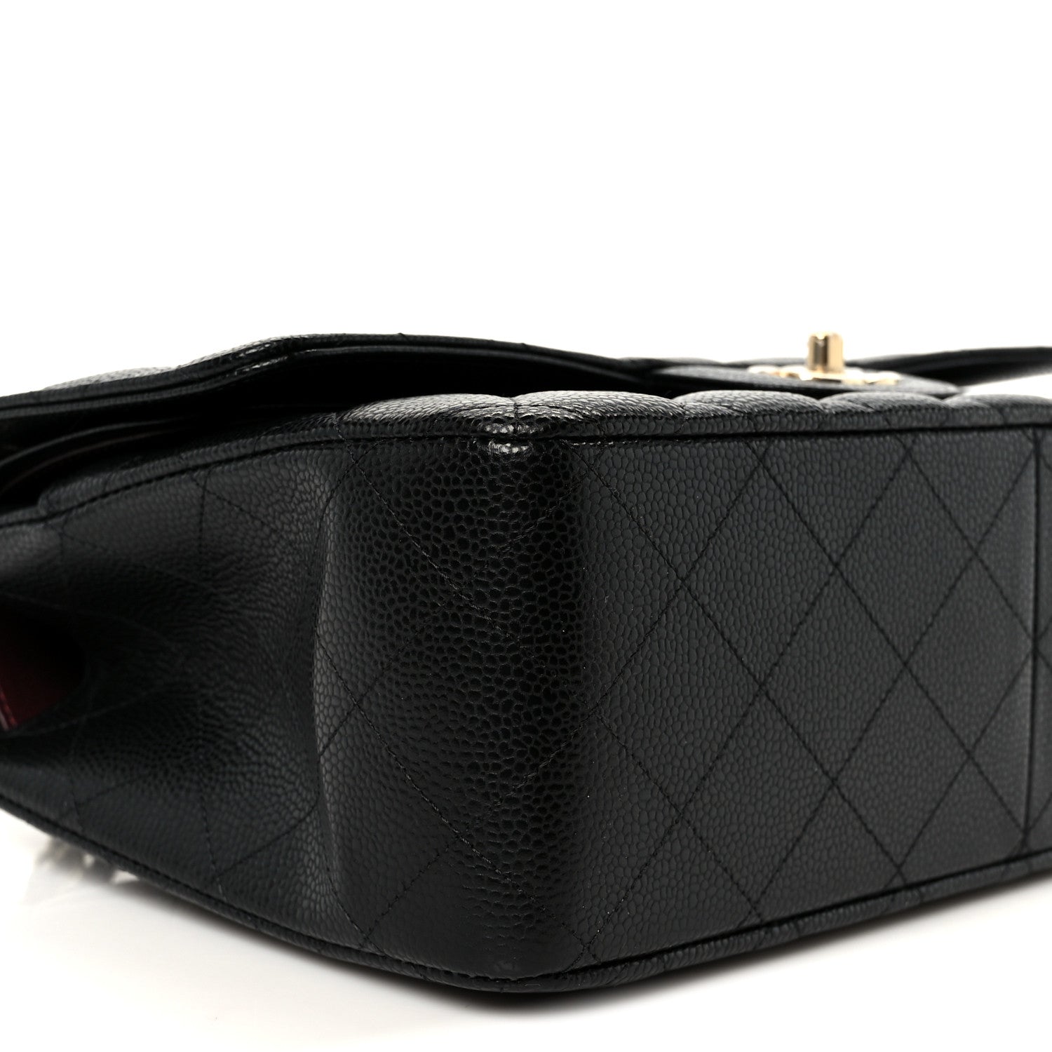 Chanel Caviar Quilted Jumbo Double Flap Black 10 of 12