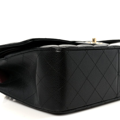 Chanel Caviar Quilted Jumbo Double Flap Black 10 of 12