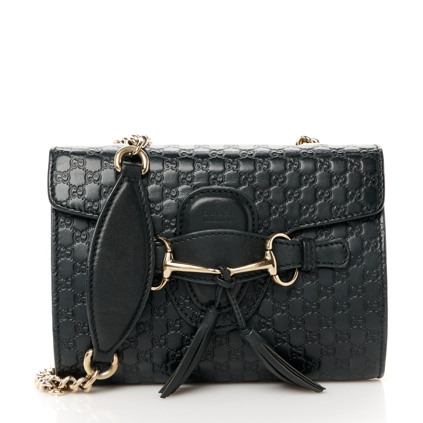 Microguccissima Mini Emily Shoulder Bag Black