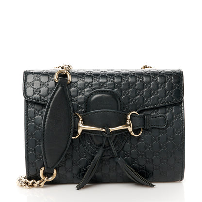 Gucci Microguccissima Mini Emily Shoulder Bag Black 8 of 10