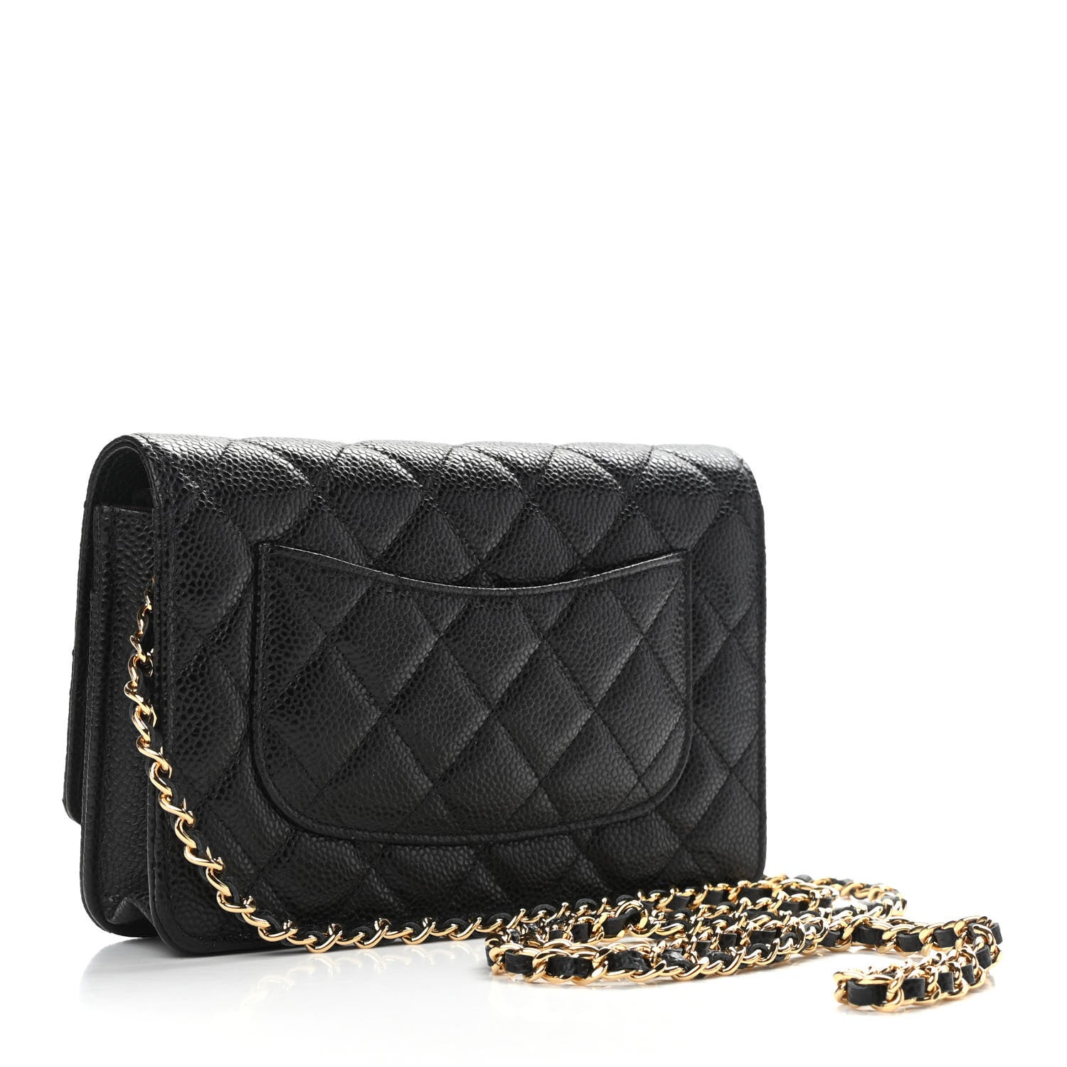 Chanel Caviar Quilted Wallet On Chain WOC Black 3 of 11