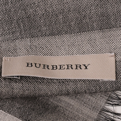 Burberry Wool Silk Ombre Gauze Giant Check Scarf Charcoal 5 of 5