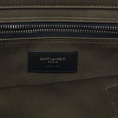 Saint Laurent Linen Calfskin Rive Gauche Tote Khaki 6 of 14