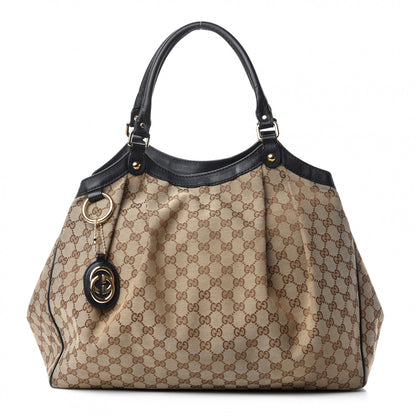 Gucci Monogram Large Sukey Tote Dark Brown 1 of 12