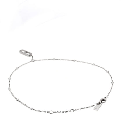 Messika 18K White Gold Diamond Move Uno Pave Anklet 2 of 5