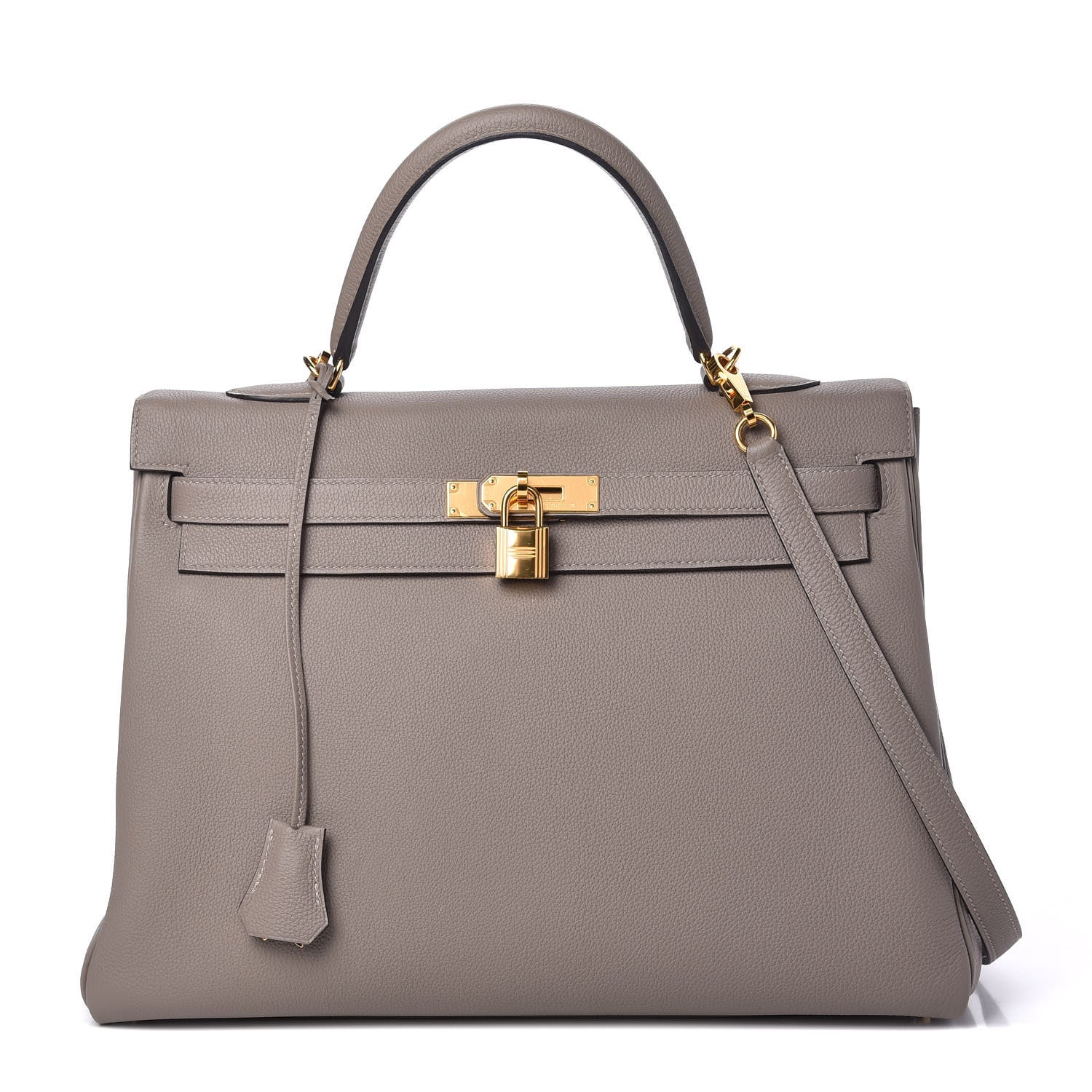 Hermes Togo Kelly Retourne 35 Gris Asphalte 1 of 13