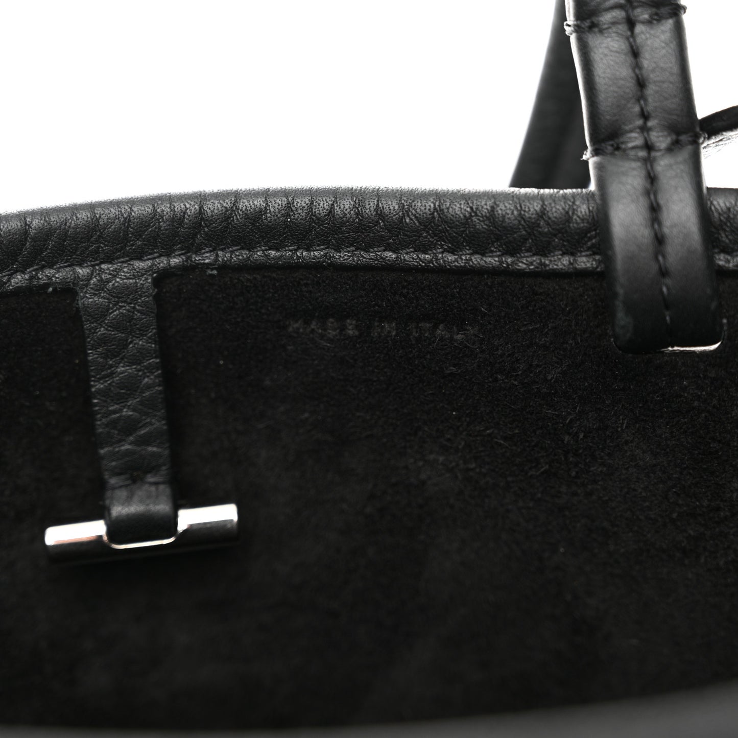 Grained Calfskin Small Park Tote Black