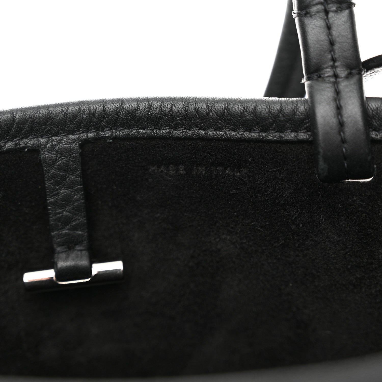The Row Grained Calfskin Small Park Tote Black 7 of 16