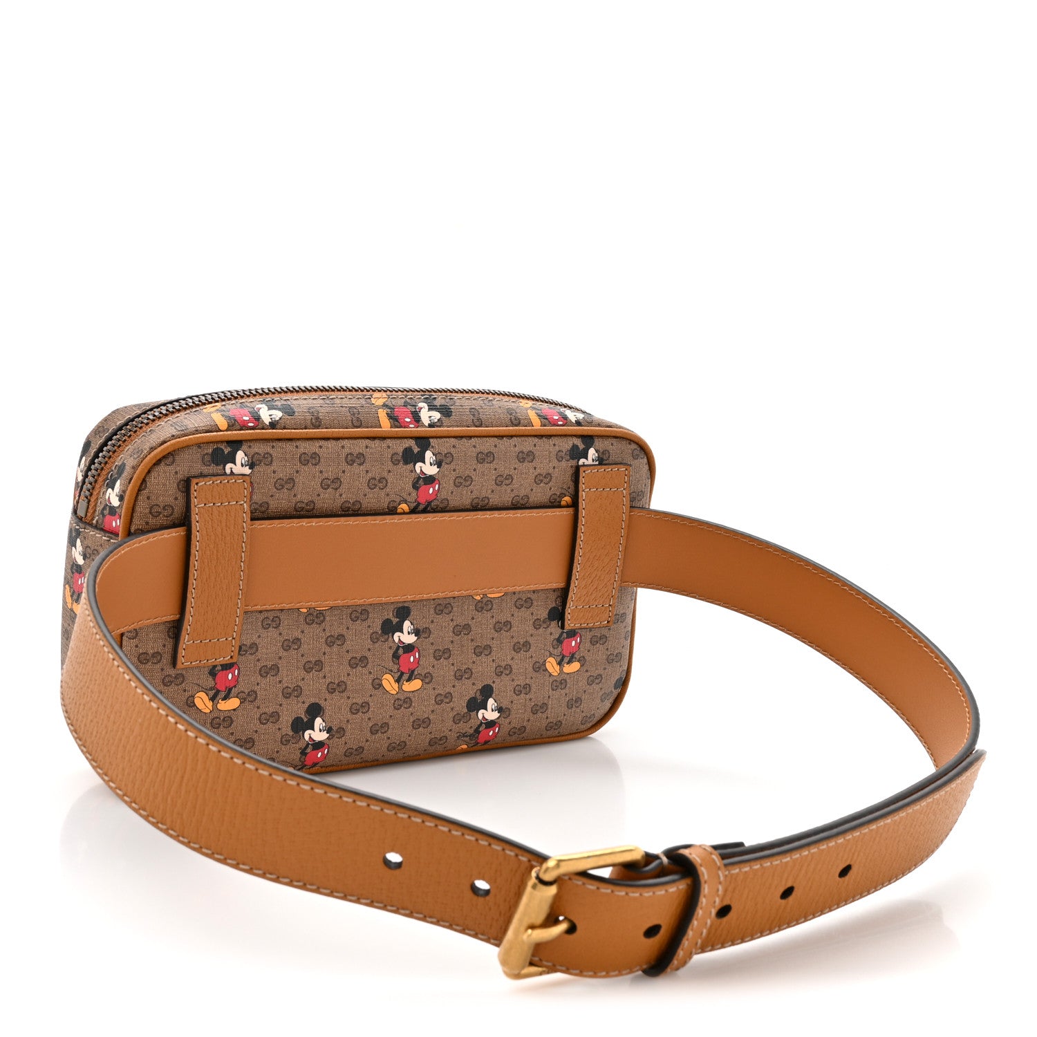 Gucci X DISNEY Mini Vintage GG Supreme Monogram Mickey Mouse Small Belt Bag 90 36 Beige Vintage Sun Oil 3 of 12