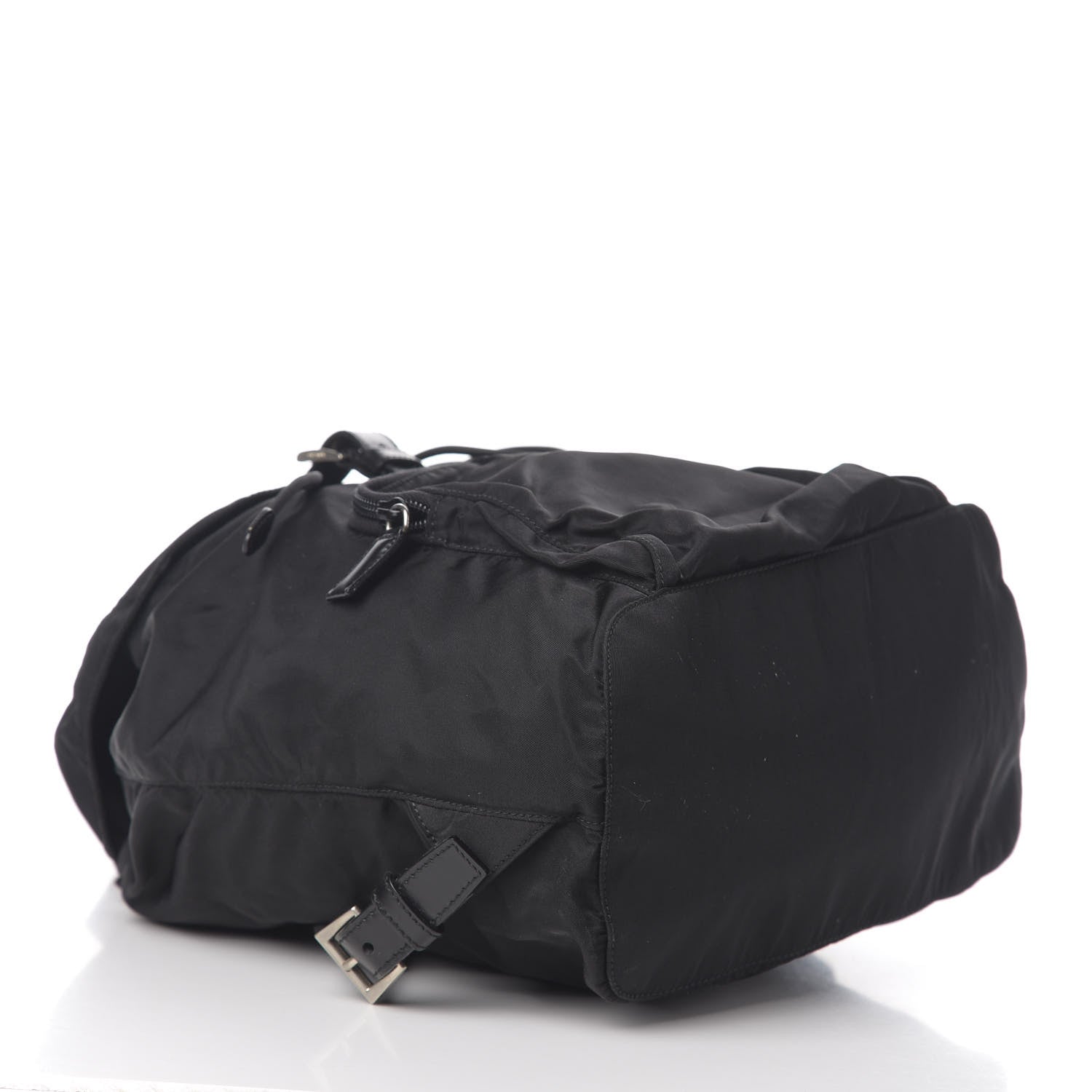 Prada Nylon Vela Medium Cinch Backpack Black 3 of 8
