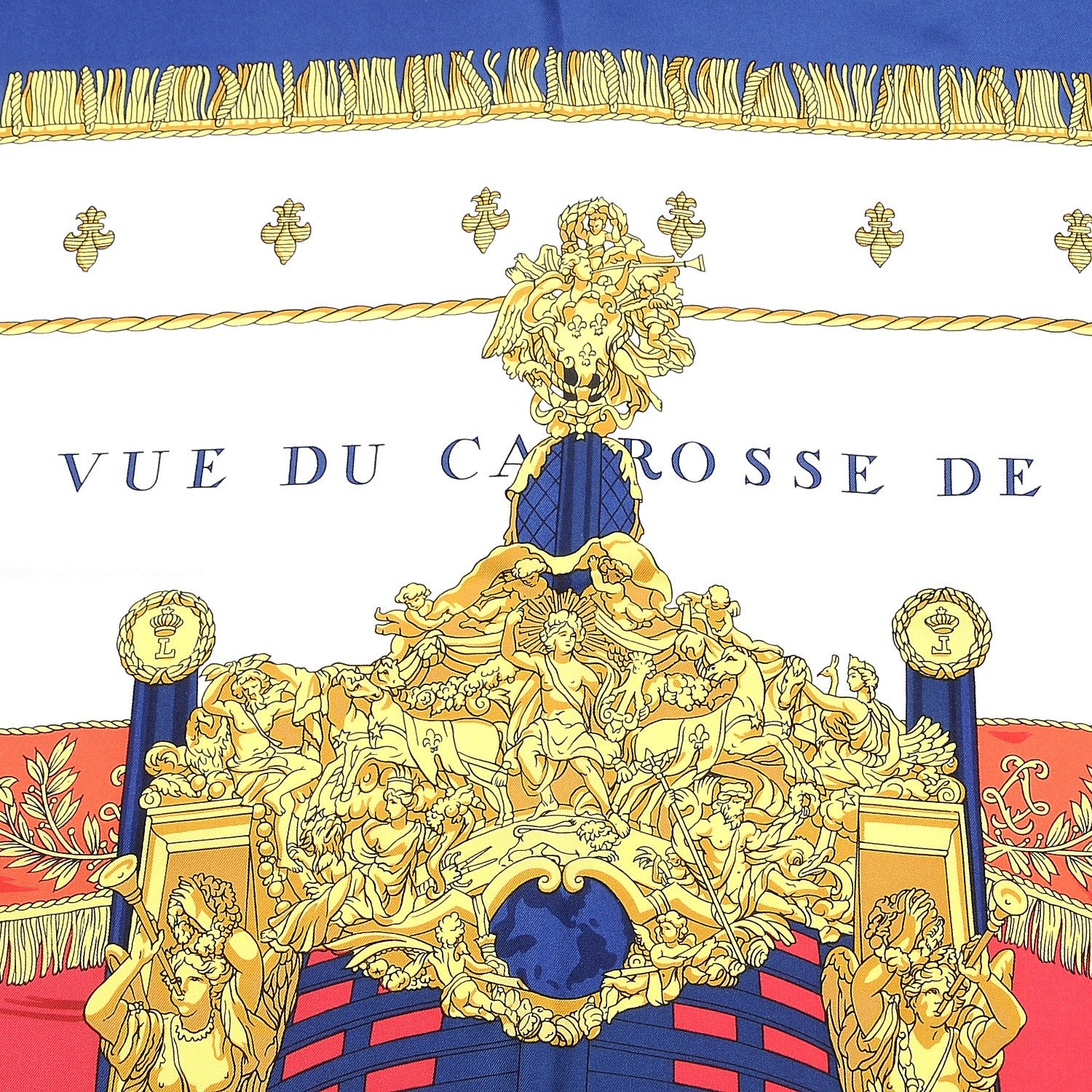 Hermes Silk Vue Du Carosse De La Galere La Reale Scarf 90 4 of 4