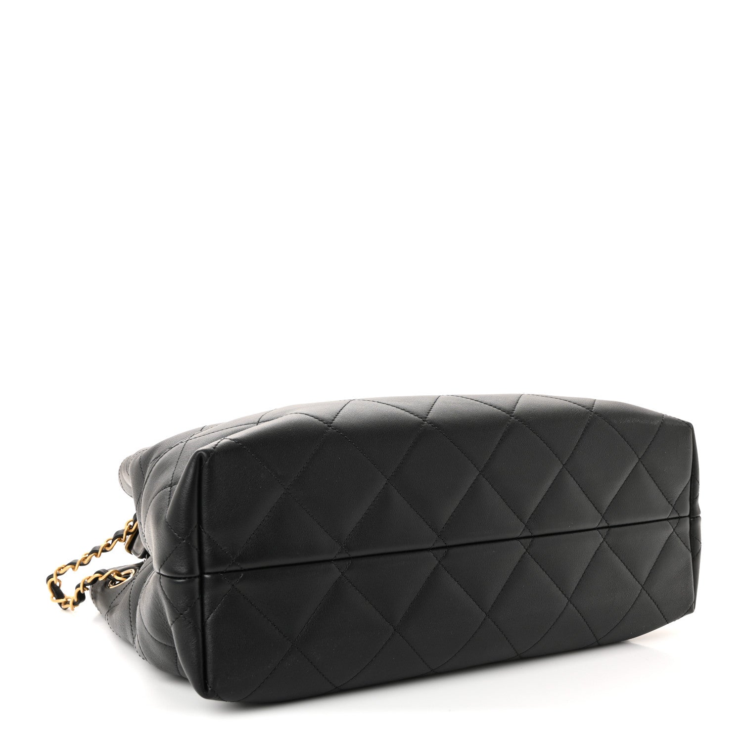 Chanel Calfskin Quilted Small Coco Base Shopping Bag Black 4 of 10