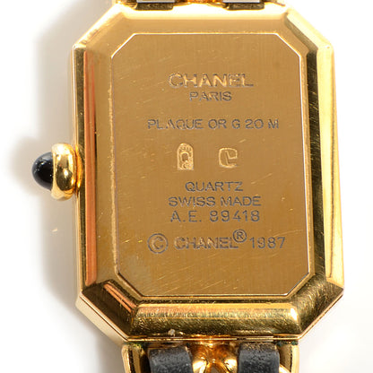 Chanel Stainless Steel Lambskin 20mm Chain Premiere Quartz Watch Gold M 6 of 6
