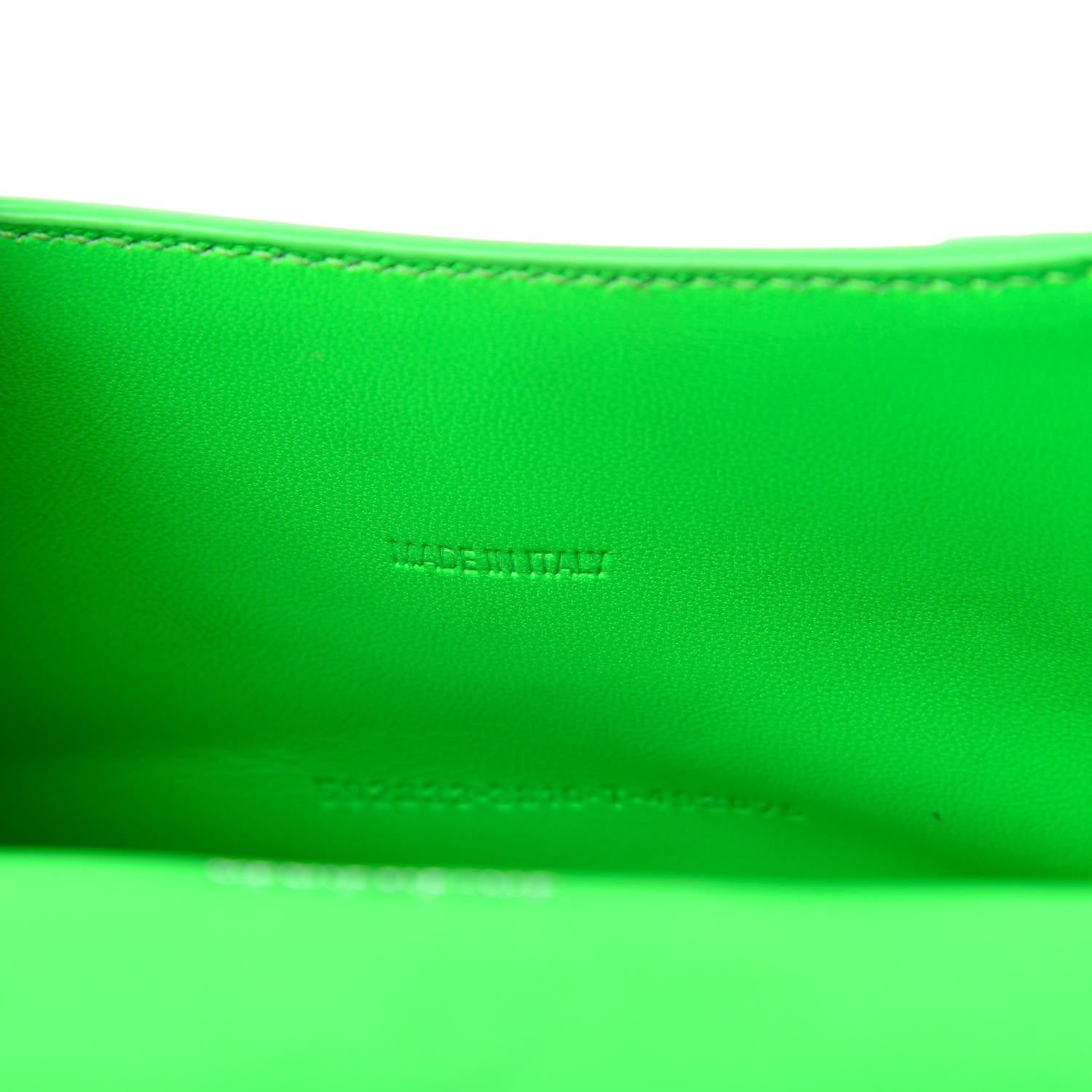 Balenciaga Shiny Calfskin Crocodile Embossed Hourglass Top Handle Bag XS Fluo Green 9 of 11