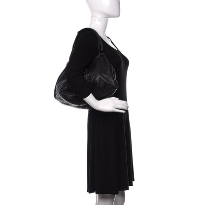 Bottega Veneta Nappa Intrecciato Aquilone Fortune Cookie Hobo Black 2 of 14