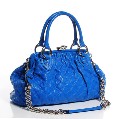Marc Jacobs Calfskin Quilted Stam Blue 3 of 9