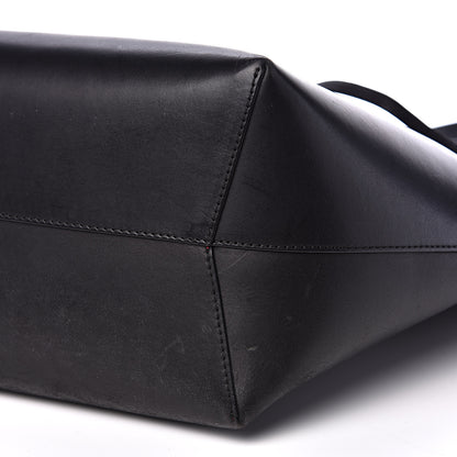 Mansur Gavriel Vegetable Tanned Calfskin Bucket Bag Black Flamma 8 of 17