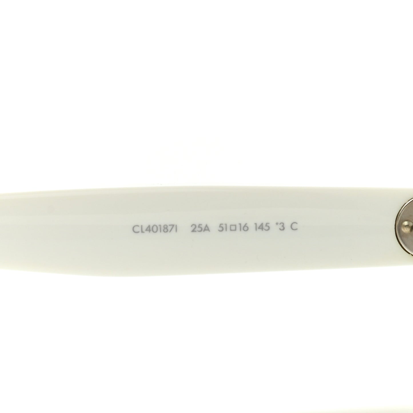Acetate Cat Eye Sunglasses CL40187I White