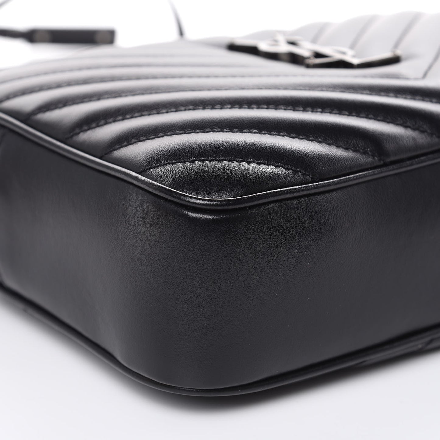 Calfskin Matelasse Monogram Lou Camera Bag Black