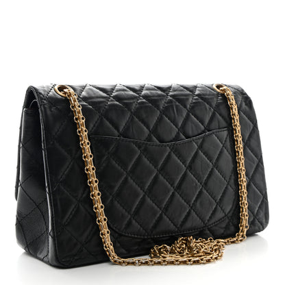 Chanel Aged Calfskin Lucky Charms 2.55 Reissue 226 Flap Black 3 of 12