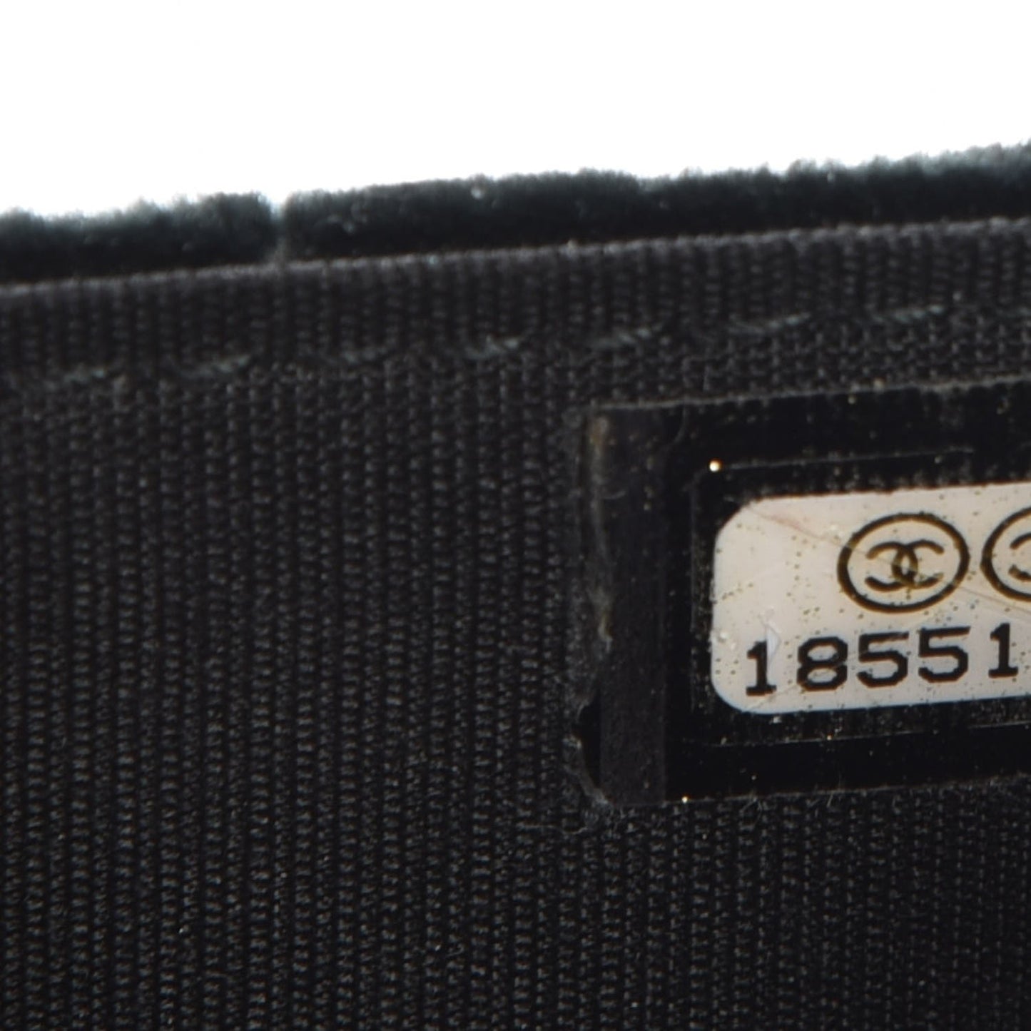 Velvet Quilted Boy Wallet On Chain WOC Black