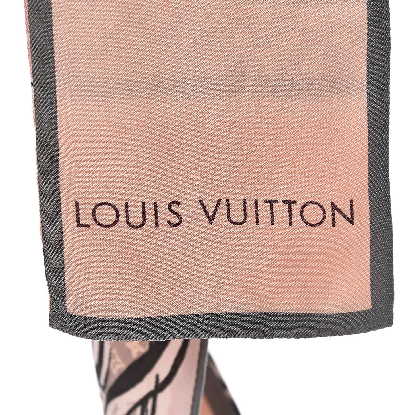 Silk Monogram Trunks Bandeau Rose Poudre