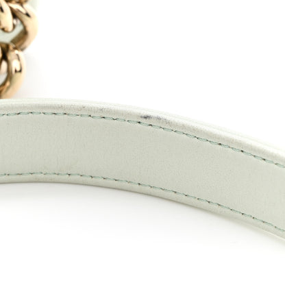 Chanel Lambskin Quilted New Medium Boy Flap Light Green 14 of 14