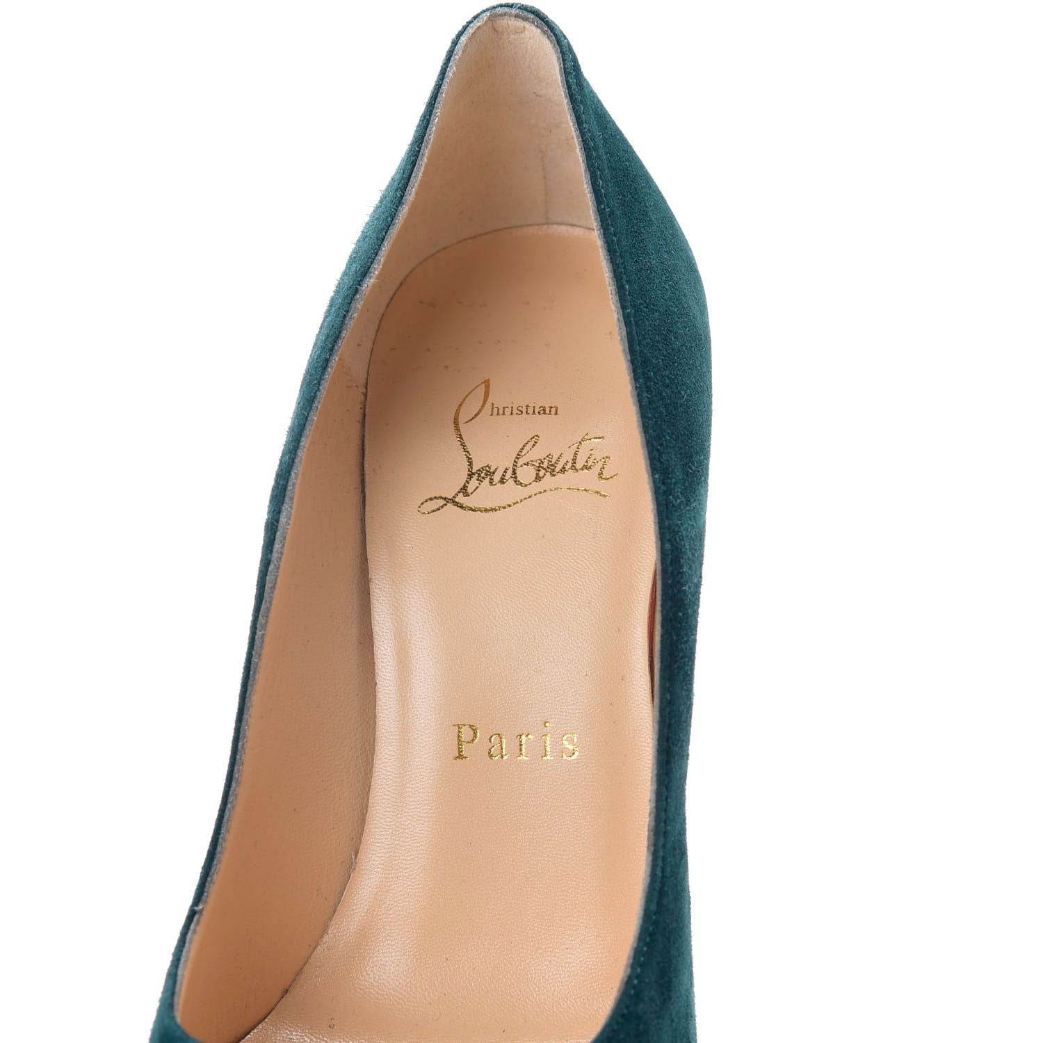 Christian Louboutin Suede Daffodile 160 Pumps 36.5 Blue Khol 7 of 8