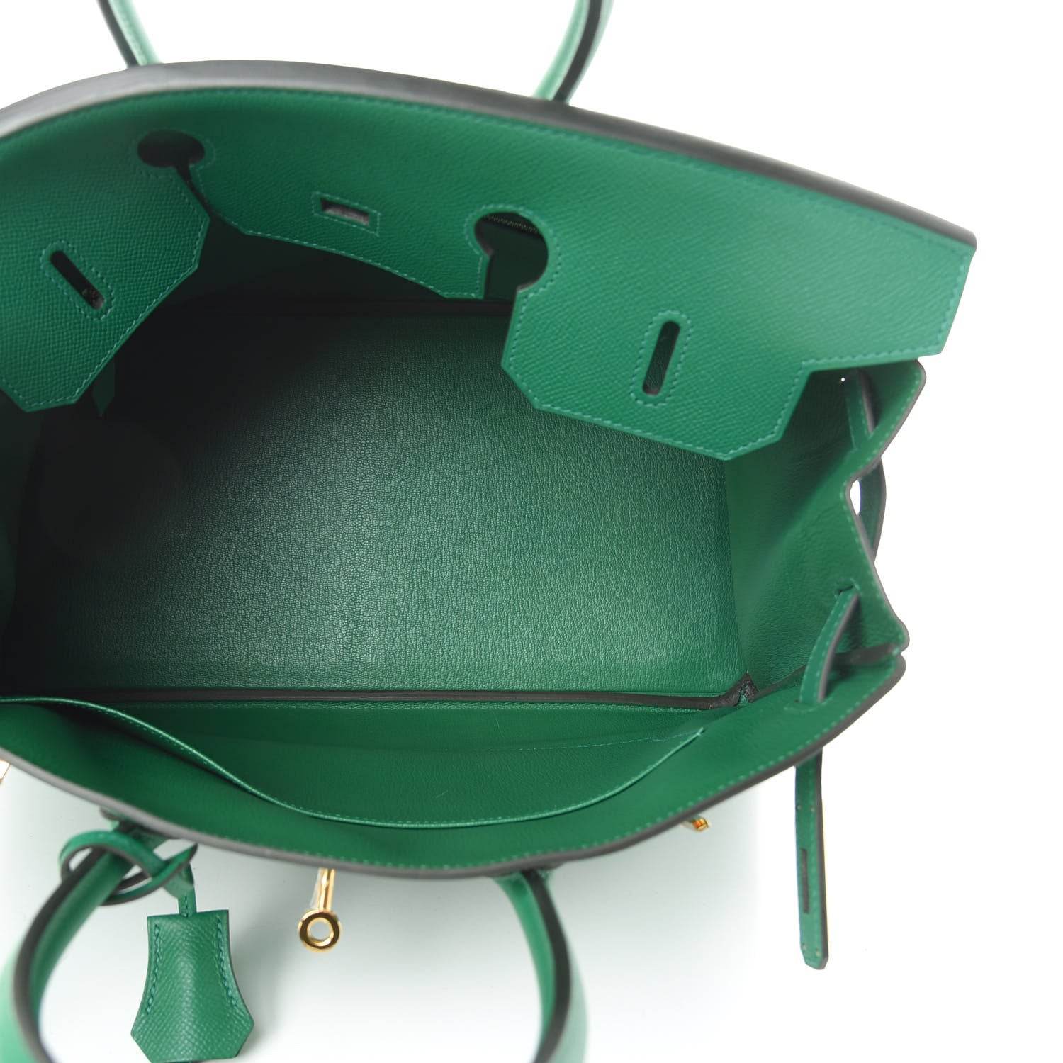 Hermes Epsom Birkin 35 Vert Vertigo 5 of 16
