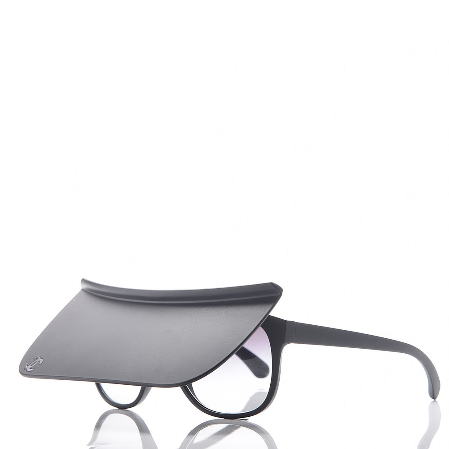 Acetate Visor Sunglasses 71046 Matte Black