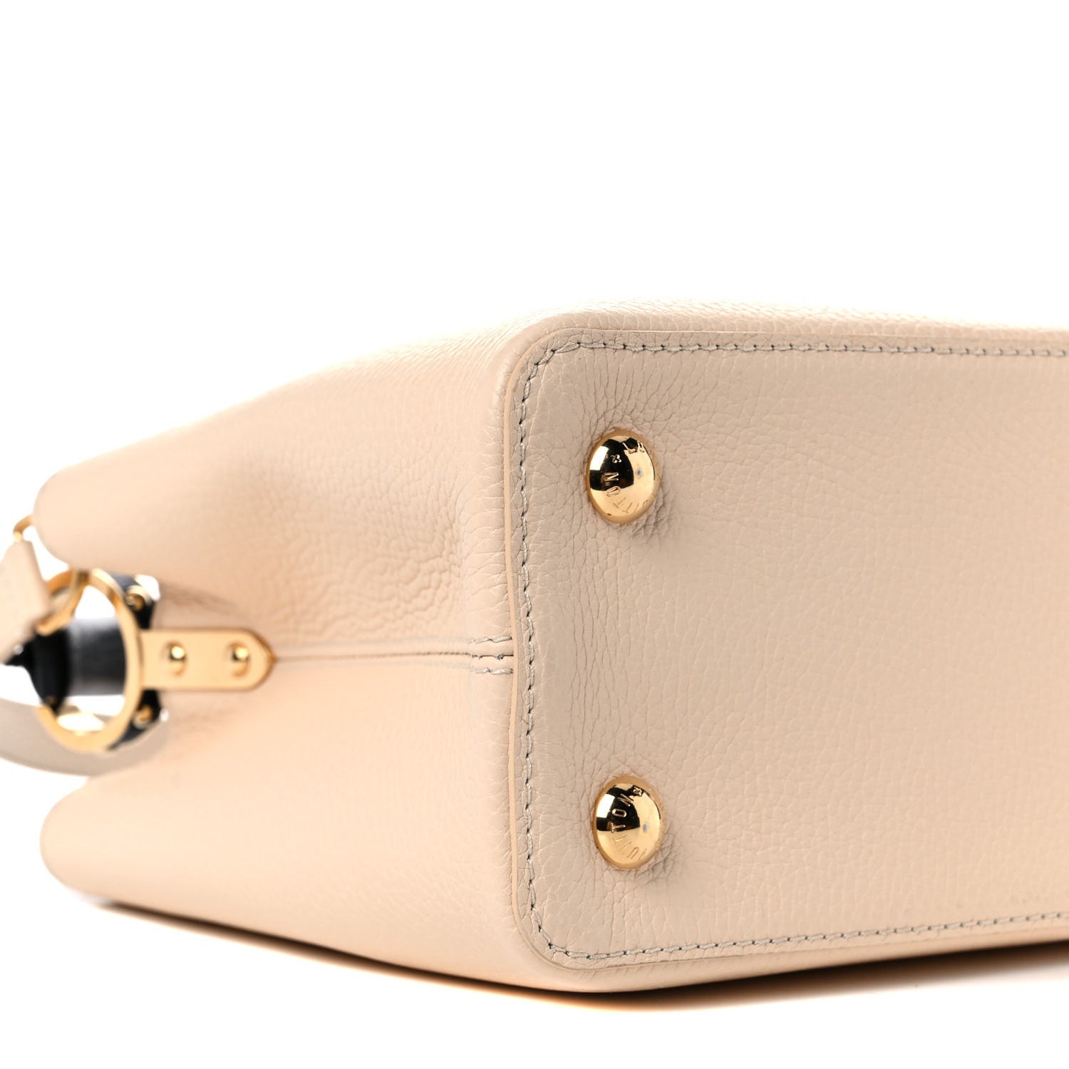 Louis Vuitton Taurillon Capucines PM Creme Black 8 of 10