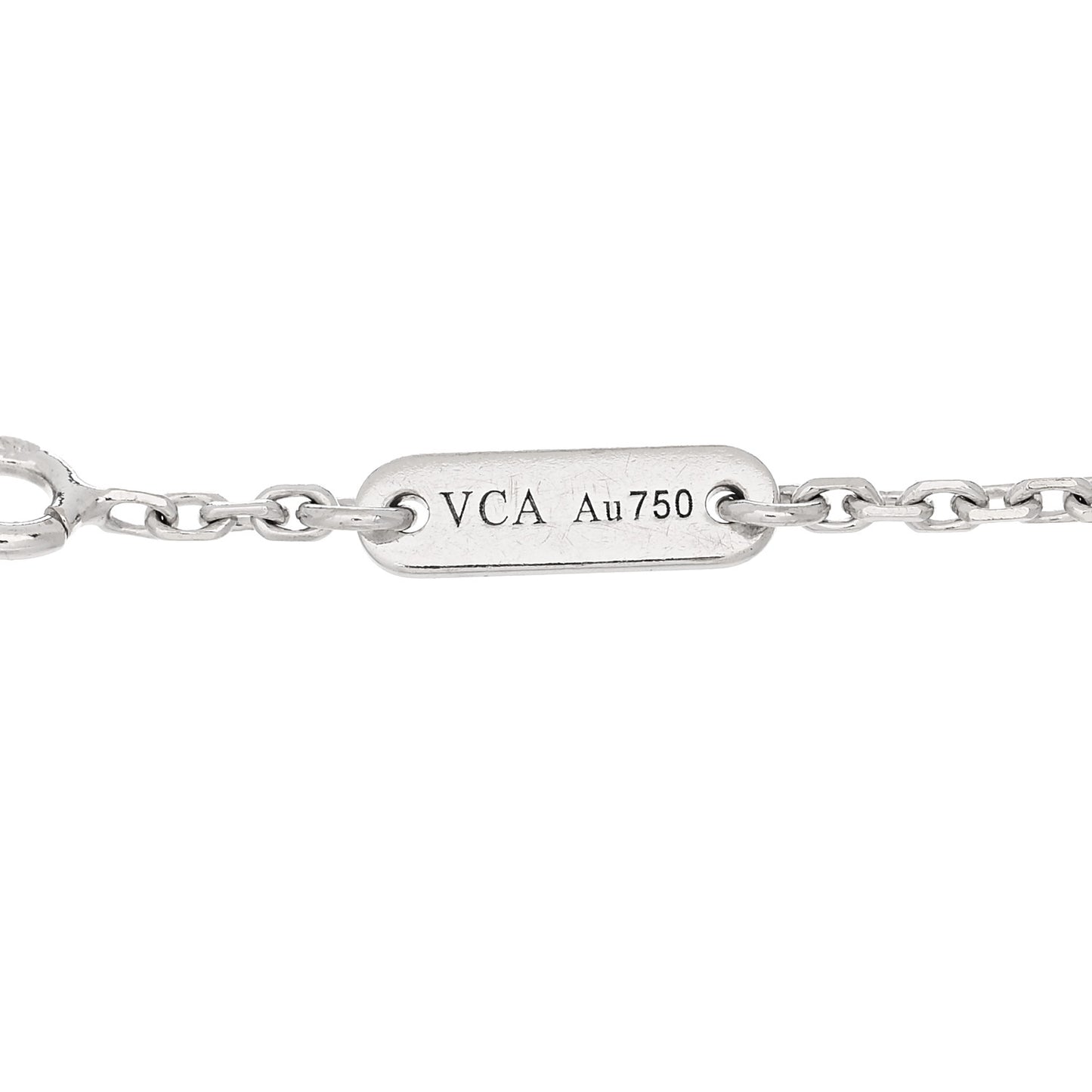 18K White Gold Diamond Sweet Alhambra Bracelet