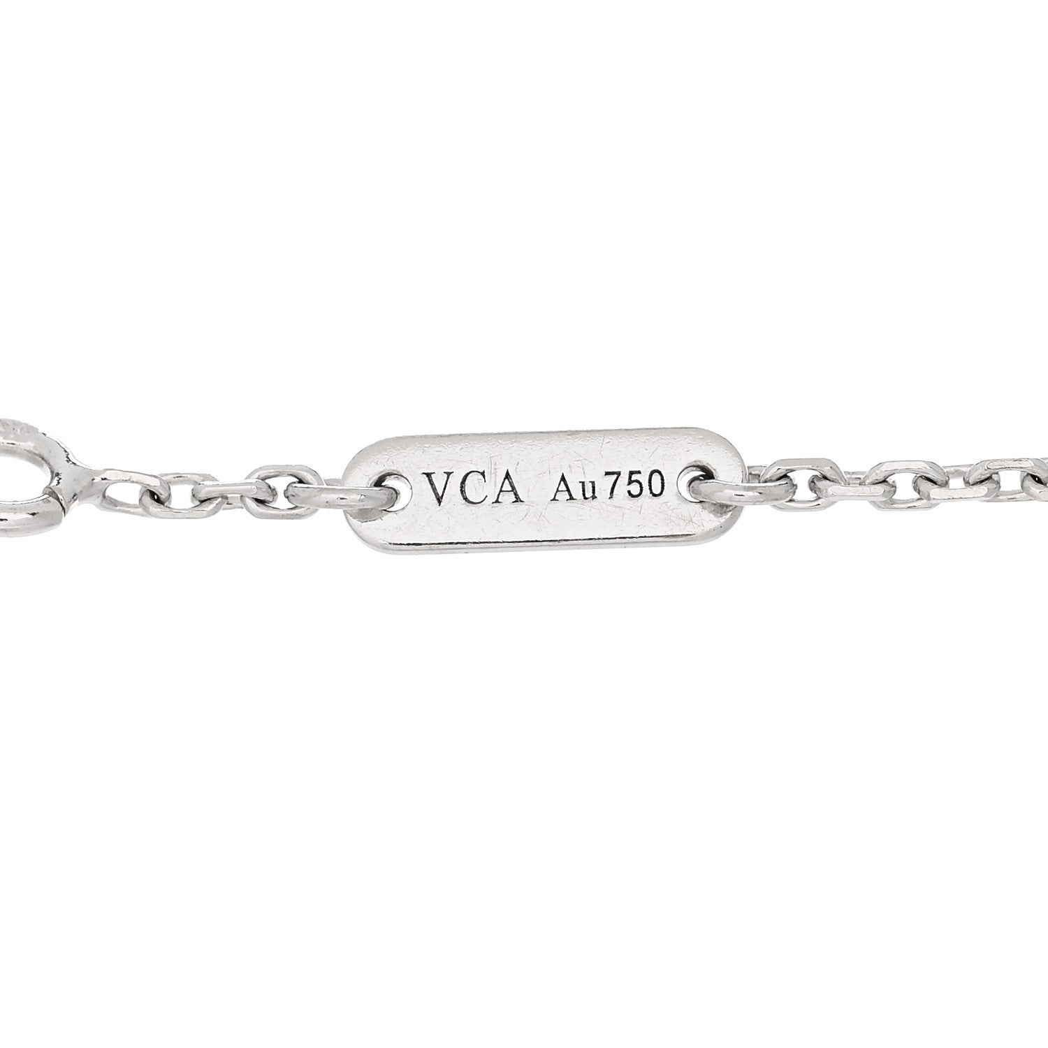 Van Cleef & Arpels 18K White Gold Diamond Sweet Alhambra Bracelet 3 of 4