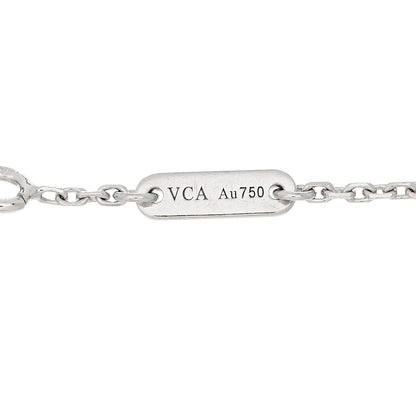 Van Cleef & Arpels 18K White Gold Diamond Sweet Alhambra Bracelet 3 of 4