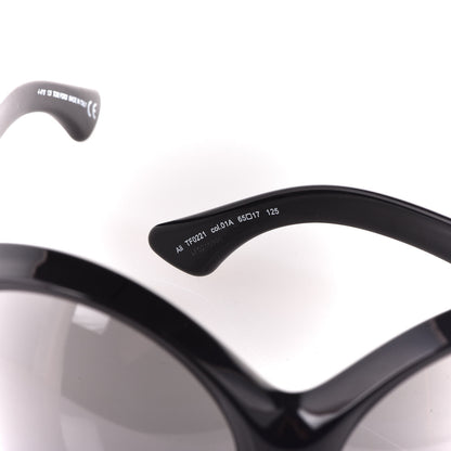 Tom Ford Ali Oversized Round Sunglasses TF0221 Black 6 of 9
