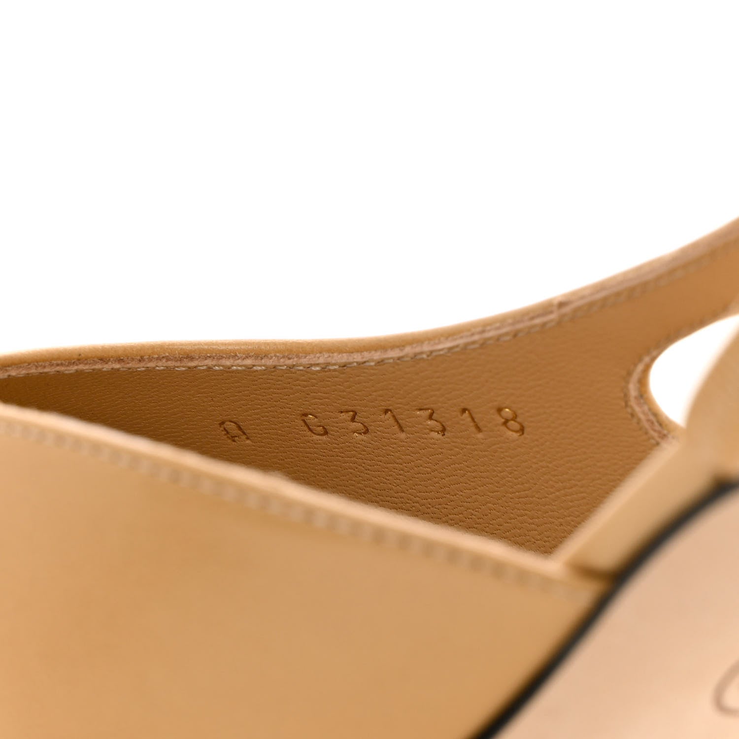 Chanel Goatskin Grosgrain Cap Toe CC Slingback Pumps 38.5 Beige Black 6 of 12