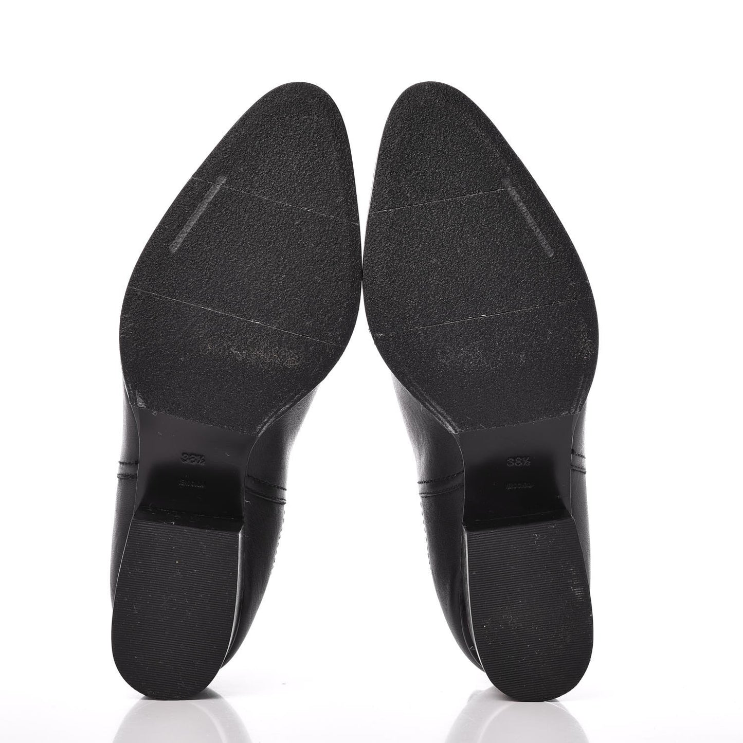 Calfskin Ankle Cutout Kori Boots 38.5 Black