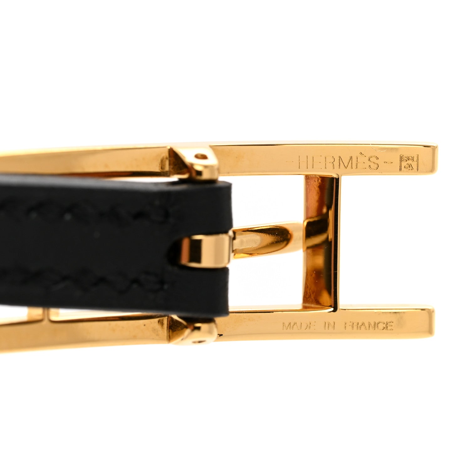 Hermes Chamonix Behapi Double Tour Bracelet T6 Black Fauve 4 of 4
