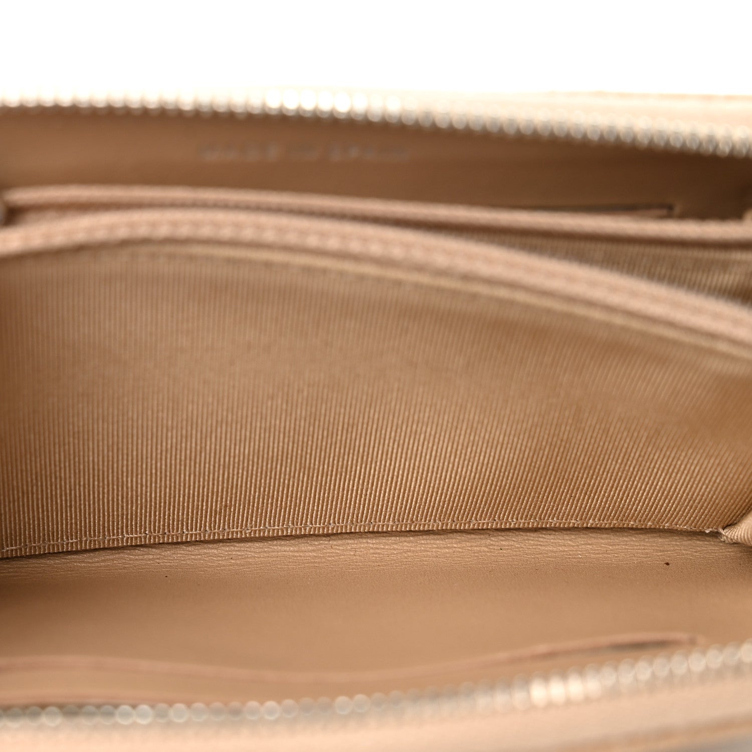 Chanel Caviar Quilted Medium Zip Around Wallet Beige 5 of 10