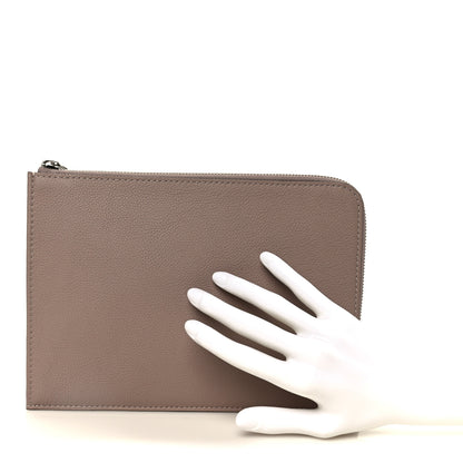 Louis Vuitton Calfskin Pochette Jour PM Taupe 2 of 8