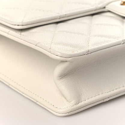 Chanel Lambskin Quilted Small Chic Pearls Flap White 8 of 9