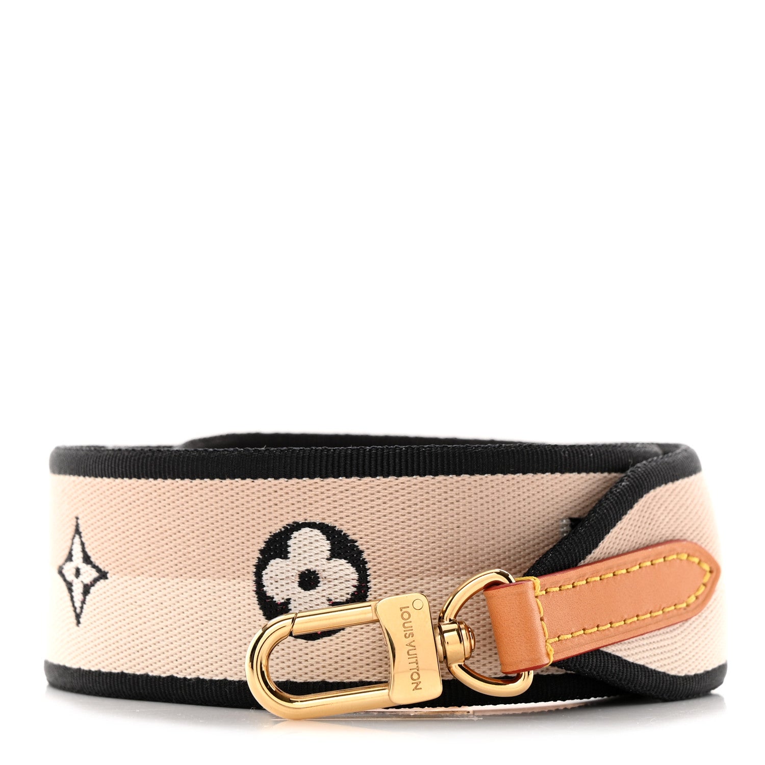 Louis Vuitton Jacquard Speedy Bandouliere 20 Shoulder Strap Black 1 of 3
