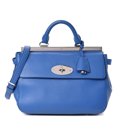 Mulberry Calfskin Suffolk Bluebell Blue 1 of 11