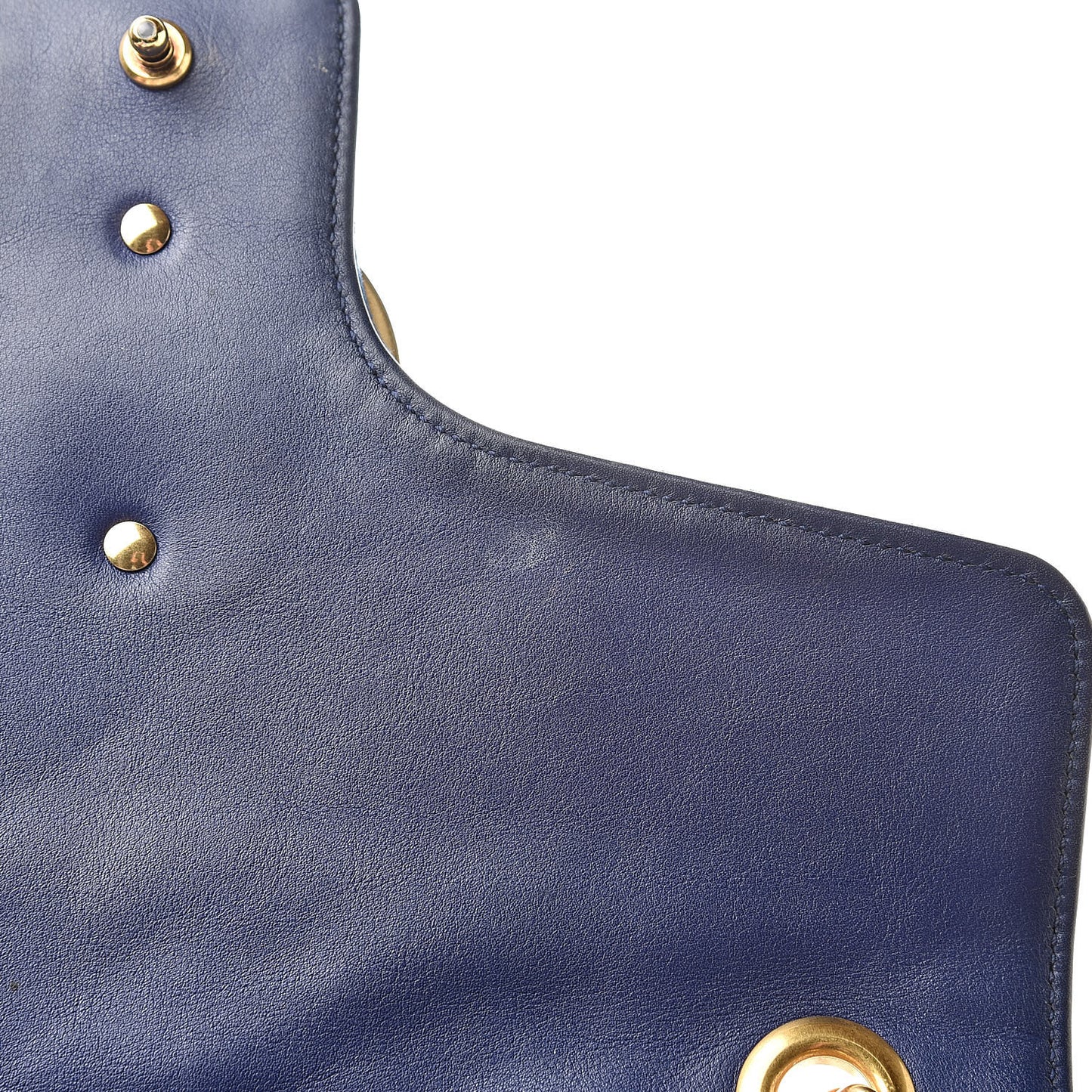 Velvet Matelasse Medium GG Marmont Shoulder Bag Cobalt Blue