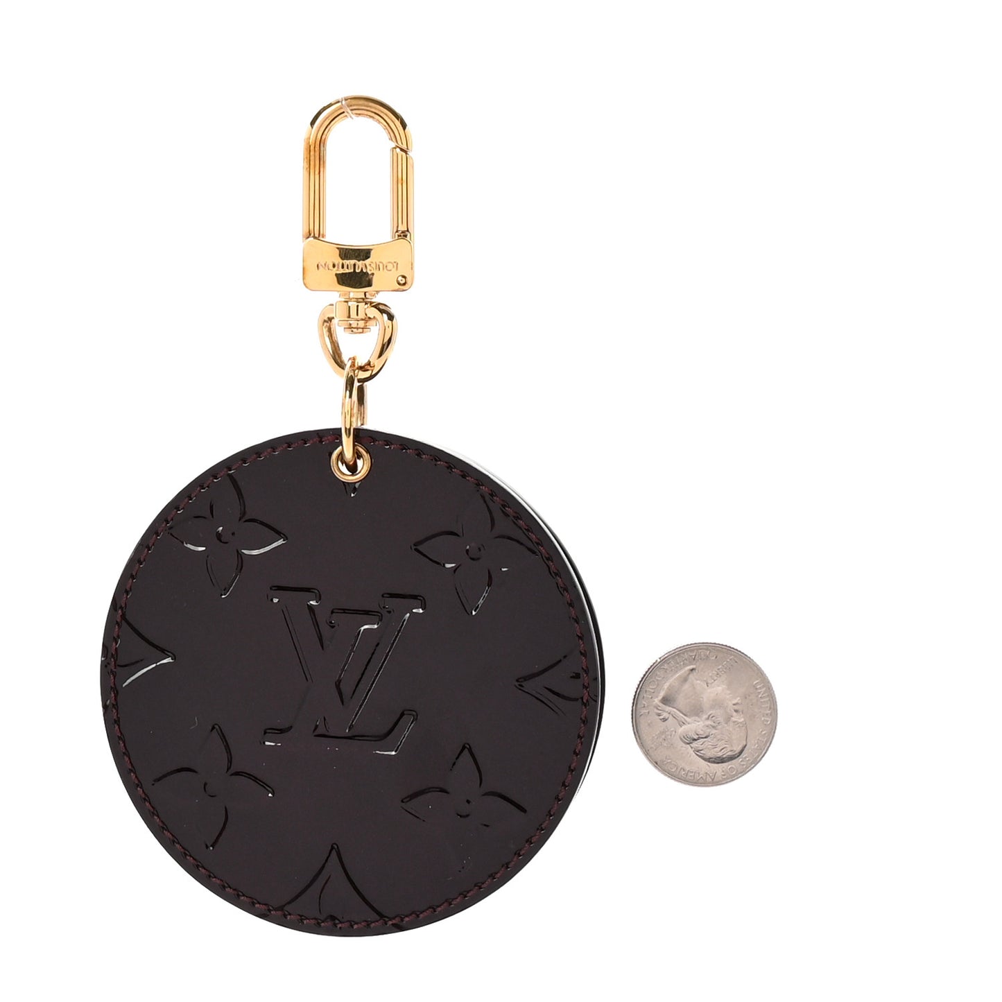 Vernis Mirror Bag Charm Amarante