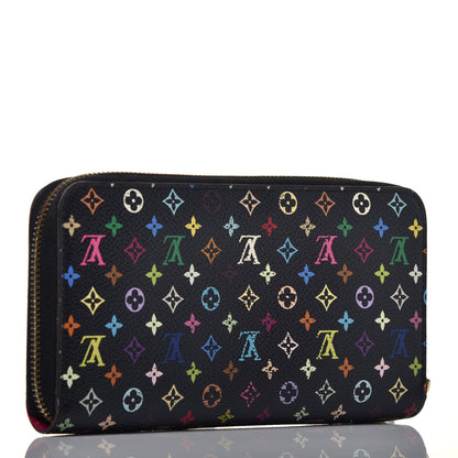 Louis Vuitton Monogram Multicolor Zippy Wallet Black Grenade 3 of 7