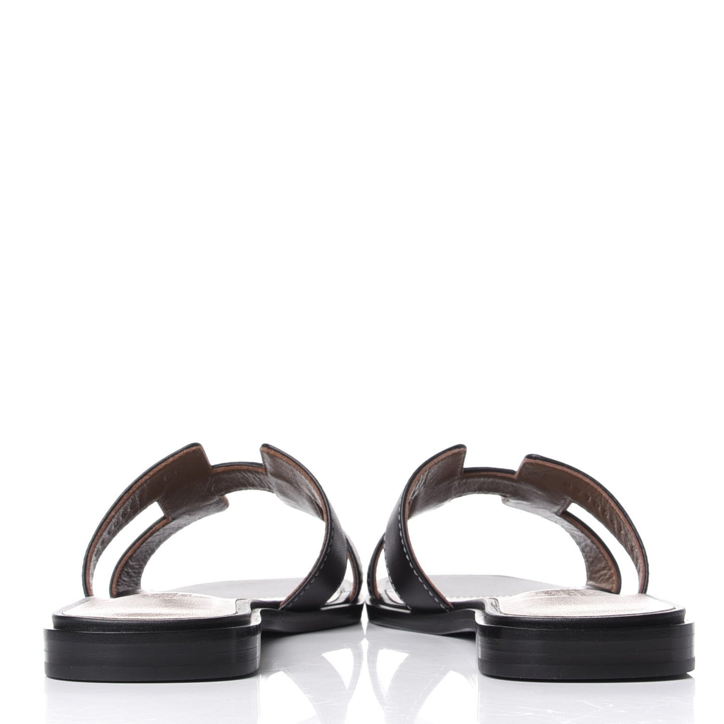 Box Calfskin Oran Sandals 35.5 Black