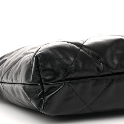 Chanel Shiny Calfskin Quilted Chanel 22 Black 10 of 11